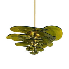 Lotus Leaf Murano Glass Chandelier