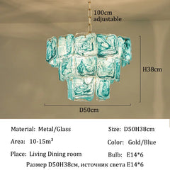 Colorful Murano Glass Chandelier