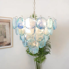 Multicolour Murano Disc Chandelier