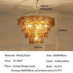 Colorful Murano Glass Chandelier
