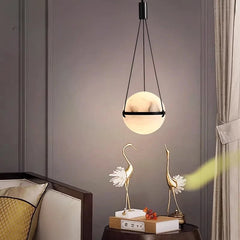 Spanish Natural Marble Ball Pendant Lamp