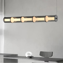 Modern Designer Modern LED Glass Linear Pendant Lamp