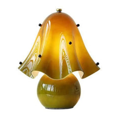 Mushroom Hand Blown Glass Lamp
