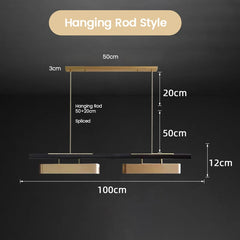 Modern Minimalist LED Strip  Chandeliers