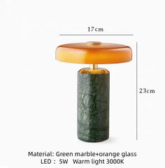 Natural Marble Table Lamp Battery Operated