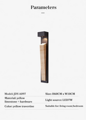 Outdoor waterproof Travertine Stone Wall Lamp IP65