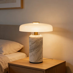 Natural Marble Table Lamp Battery Operated