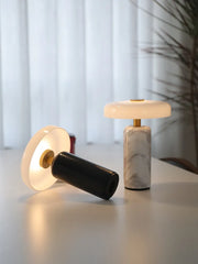 Rechargeable Marble Table Light with Touch Switch