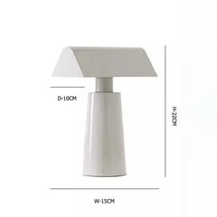 Danish Style Pyramid Wireless Charging Table Lamp with Touch Switch