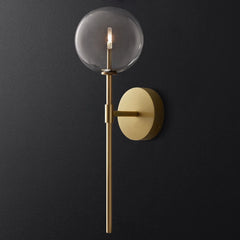 Nordic Long Wall Lamp Clear Glass Ball Wall Lamp