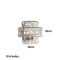 French Style Murano Glass Wall Lamp