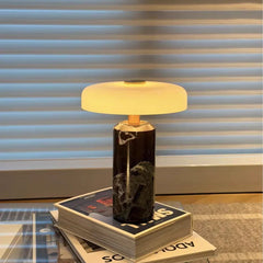 Natural Marble Table Lamp Battery Operated