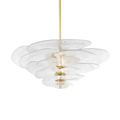Lotus Leaf Murano Glass Chandelier