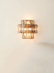 French Style Murano Glass Wall Lamp