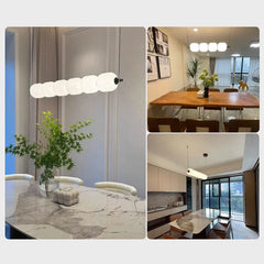 Linear LED Cream Acrylic Pendant Light