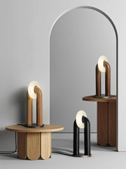 Vintage Solid Wood LED Table Lamps