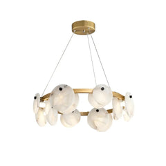 Spanish Natural Alabaster LED Chandelier