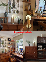 Vintage Solid Wood LED Table Lamps