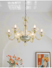 Modern Colorful Murano Style Glass Chandelier