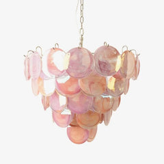 Multicolour Murano Disc Chandelier