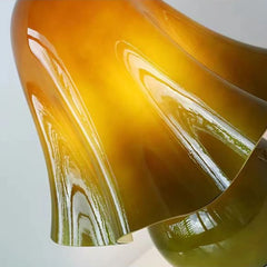 Mushroom Hand Blown Glass Lamp
