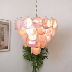 Multicolour Murano Disc Chandelier