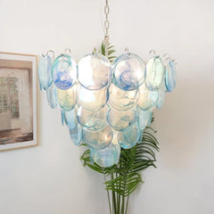 Multicolour Murano Disc Chandelier