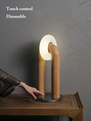 Vintage Solid Wood LED Table Lamps