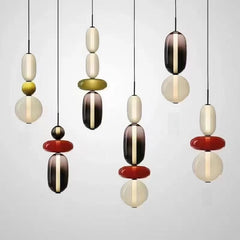 Nordic Luxury LED Colorful Candy Glass Pendant Lamp
