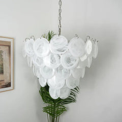 Multicolour Murano Disc Chandelier