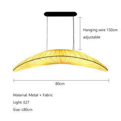 Nordic Minimalist Fabric Over sized Chandelier