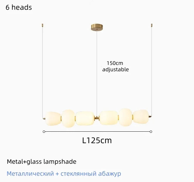 Modern Milky White Glass Pendant Lamp