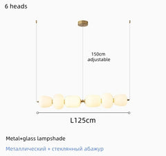 Modern Milky White Glass Pendant Lamp