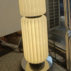 Italian Style Long Glass Column Floor Lamp