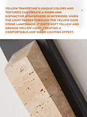 Outdoor waterproof Travertine Stone Wall Lamp IP65
