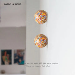 Retro Dopamine Glass Ball Wall Lamp
