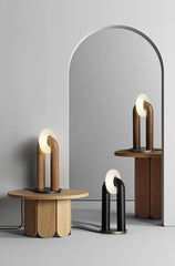 Vintage Solid Wood LED Table Lamps