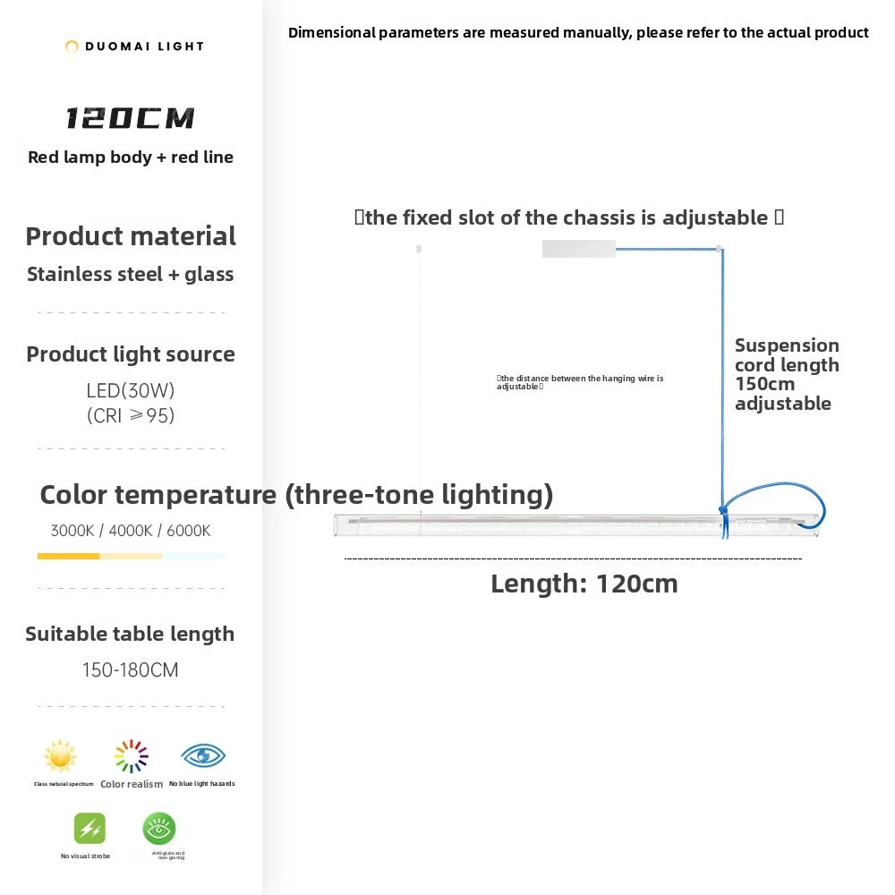 Style Designer Linear LED Creative Pendant Lamp