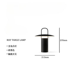 Danish Design Portable Hand-held Table Lamp with Touch Dimming Switch USB Charging