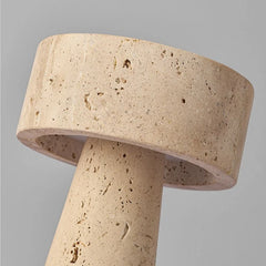 Japanese Wabi-Sabi Style Travertine LED Table Lamp