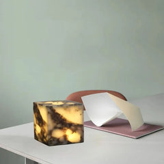 Modern Novelty Natural Stone Night Lamp - Battery Operated