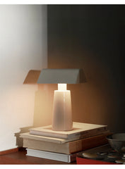 Danish Style Pyramid Wireless Charging Table Lamp with Touch Switch