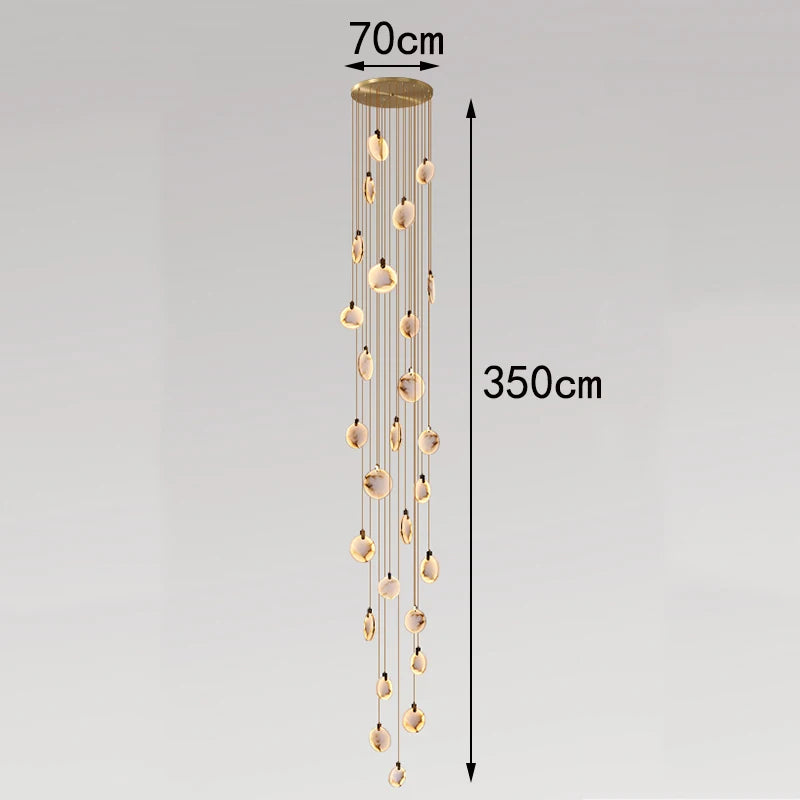 Alabaster Hanging LED Pendant Lights