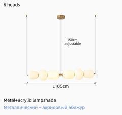 Modern Milky White Glass Pendant Lamp
