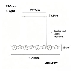 Spanish Natural Alabaster LED Chandelier