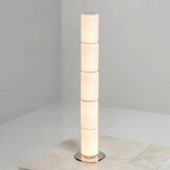 Italian Style Long Glass Column Floor Lamp