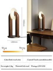Vintage Solid Wood LED Table Lamps