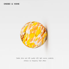 Retro Dopamine Glass Ball Wall Lamp