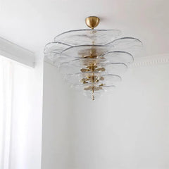 Lotus Leaf Murano Glass Chandelier