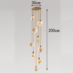 Alabaster Hanging LED Pendant Lights